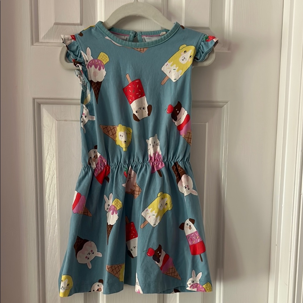 Mini Boden Blue and Yellow Casual Sundress